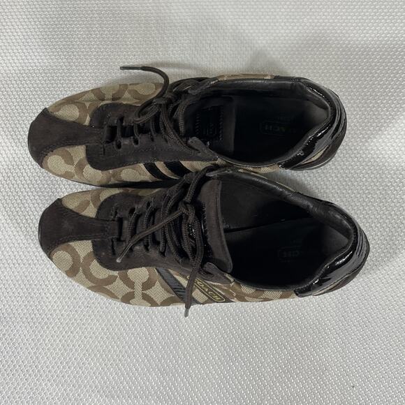 COACH KATHLEEN Brown Classic Women’s Sneakers Size 6.5M - Picture 8 of 12